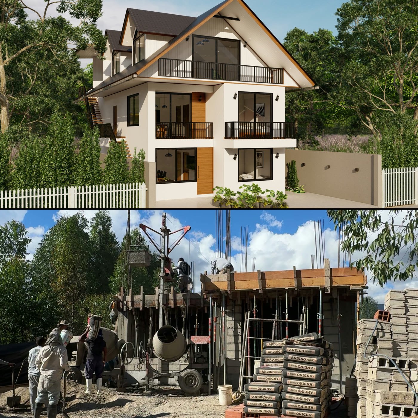 Construcción certificada Oxapampa — del render a la obra real